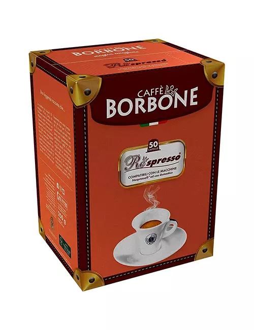 50 capsule Caffè Borbone REspresso NERA compatibili Nespresso ®