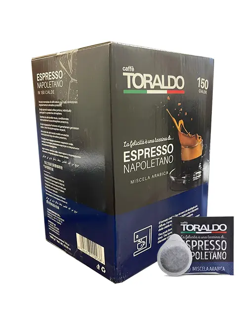 600 cialde filtrocarta ESE 44 mm caffè Toraldo miscela arabica - Caffè  Delli Paoli by E-Coffee S.R.L.S